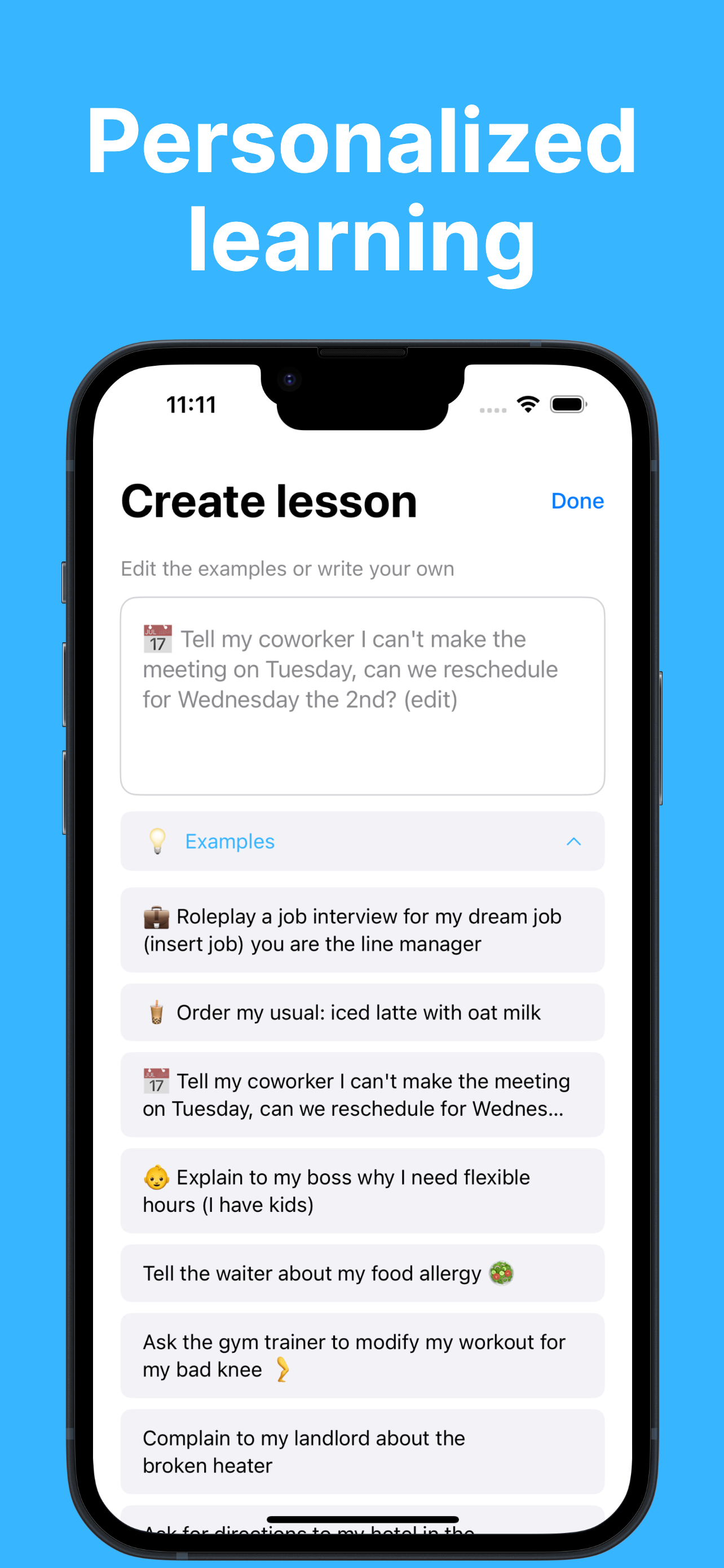 Personalised Learning